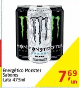 Tenda Atacado Bebida energética monster 473ml oferta