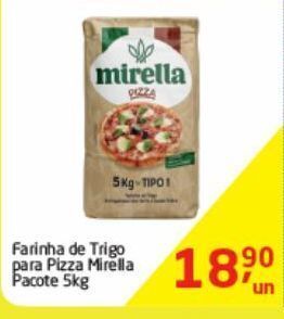 Tenda Atacado Farinha de trigo para pizza mirella 5kg oferta