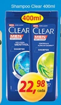 Supermercados Guanabara Shampoo Clear 400ml oferta