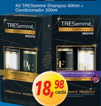 Supermercados Guanabara Kit TRESemme Shampoo 400ml + Condicionador 200ml oferta