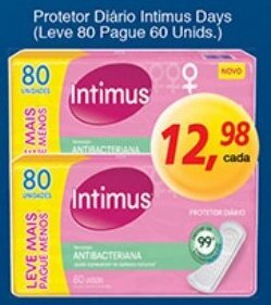 Supermercados Guanabara Protetor Diario Intimus Days oferta