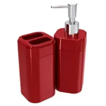 Bemol Kit para banheiro coza 2 peças com tampa splash vermelho bold - 99182/7465 oferta