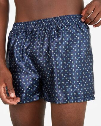 Cueca samba canção geométrica azul marinho veja