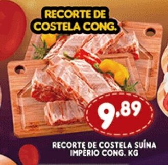 Supermercados Cristal Recorte de Costela Suina Imperio cong. 1kg oferta