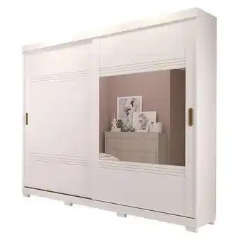 Guarda-roupa casal com 1 espelho blumenau 2 pt 4 gv branco