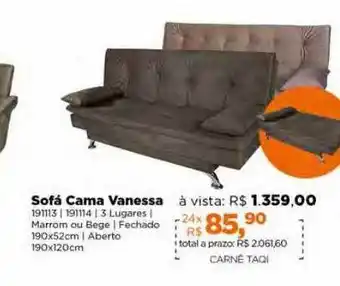 Sofá cama vanessa