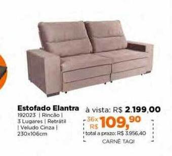 Lojas TaQi Estofado elantra oferta