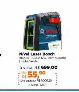 Lojas TaQi Nivel laser bosch oferta