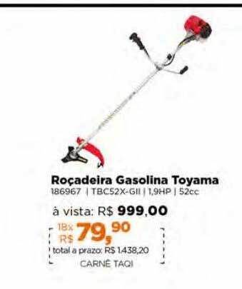 Lojas TaQi Roçadeira gasolina toyama oferta