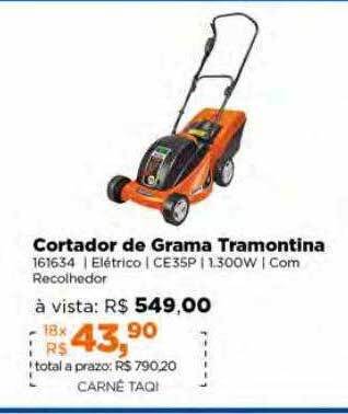 Lojas TaQi Cortador de grama tramontina oferta
