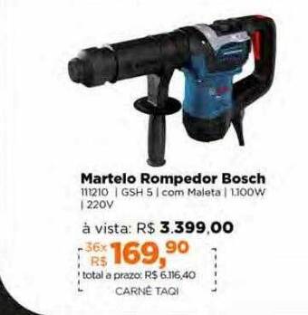 Lojas TaQi Martelo rompedor bosch oferta