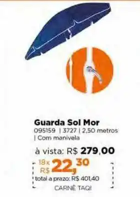 Lojas TaQi Guarda sol mor oferta