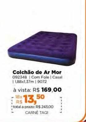 Lojas TaQi Colchão de ar mor oferta