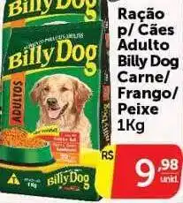 Pires Ração p cães adulto billy dog carne frango peixe oferta