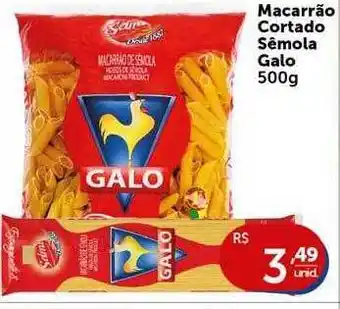 Macarrão cortado sêmola galo