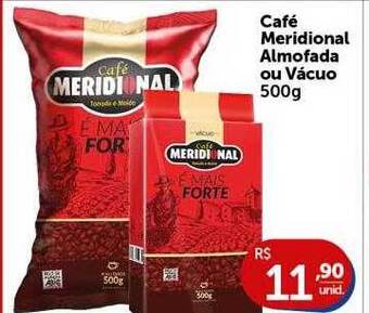 Café meridional almofada ou vácuo