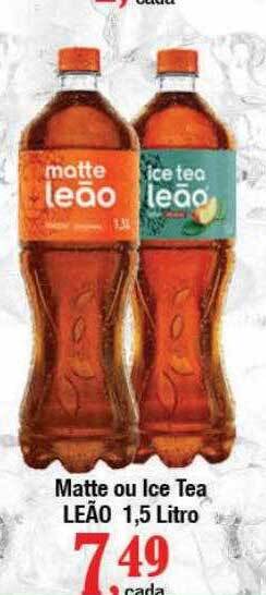 Supermercados Unidos Matte ou ice tea leão oferta