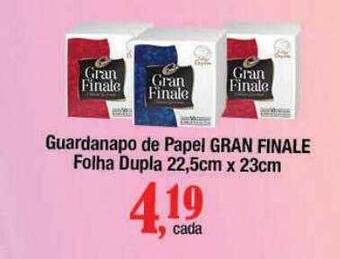 Supermercados Unidos Guardanapo de papel gran finale folha dupla oferta