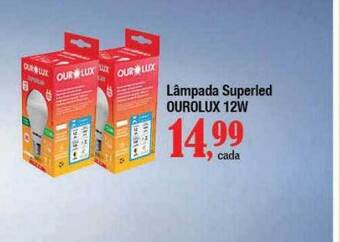 Supermercados Unidos Lâmpada superled ourolux 12w oferta