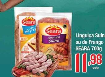 Supermercados Unidos Linguiça suína ou de frango seara oferta