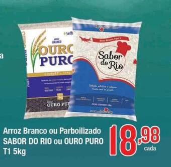 Supermercados Unidos Arroz branco ou parboilizado sabor do rio ou ouro puro t1 oferta