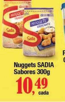 Supermercados Unidos Nuggets sadia sabores oferta
