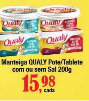 Supermercados Unidos Manteiga qualy pote-tablete com ou sem sal oferta