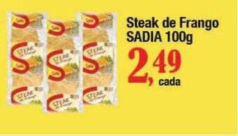 Supermercados Unidos Steak de frango sadia oferta