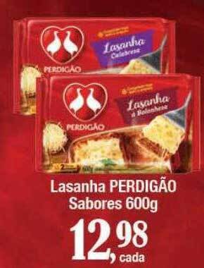 Supermercados Unidos Lasanha perdigão sabores oferta
