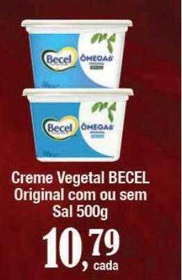 Supermercados Unidos Creme vegetal becel original com ou sem sal oferta