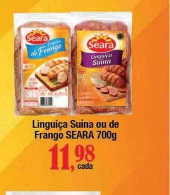 Supermercados Unidos Linguiça suína ou de frango seara oferta