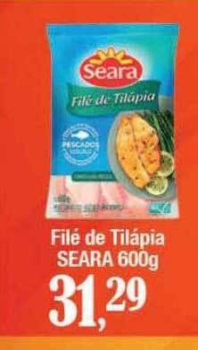 Supermercados Unidos Filé de tilápia seara oferta