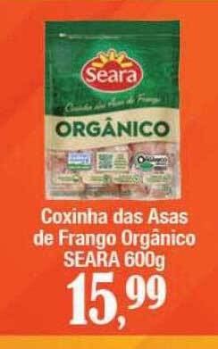 Supermercados Unidos Coxinha das asas de frango orgânico seara oferta