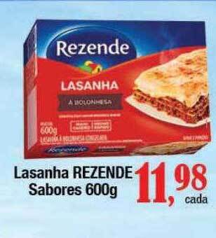 Supermercados Unidos Lasanha rezende sabores oferta