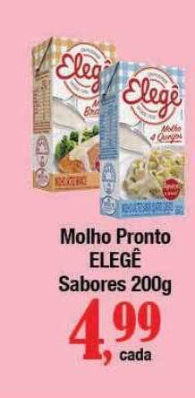 Supermercados Unidos Molho pronto elegê sabores oferta