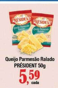Supermercados Unidos Queijo parmesão ralado président oferta