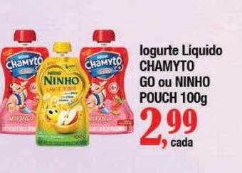 Supermercados Unidos Iogurte líquido chamyto go ou ninho pouch oferta