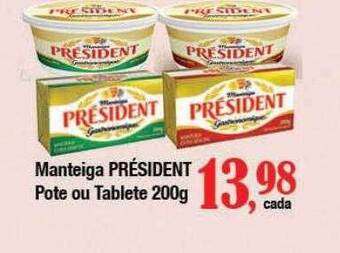 Supermercados Unidos Manteiga président pote ou tablete oferta