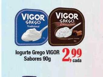 Supermercados Unidos Iogurte grego vigor sabores oferta