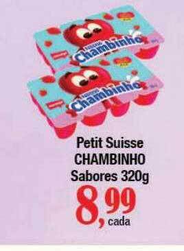 Supermercados Unidos Petit suisse chambinho sabores oferta