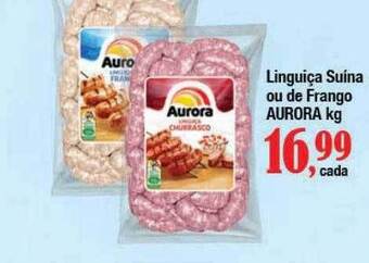 Supermercados Unidos Linguiça suína ou de frango aurora kg oferta