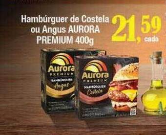Supermercados Unidos Hambúrguer de costela ou angus aurora premium oferta
