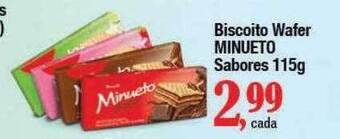 Supermercados Unidos Biscoito wafer minueto sabores oferta