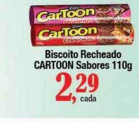 Supermercados Unidos Biscoito recheado cartoon sabores oferta