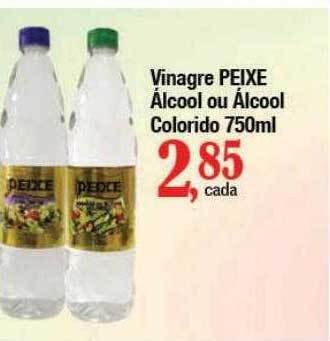 Supermercados Unidos Vinagre peixe álcool ou álcool colorido oferta