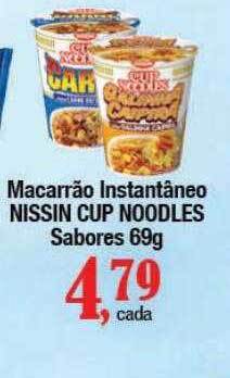 Supermercados Unidos Macarrão instantâneo nissin cup noodles sabores oferta