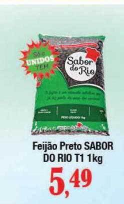 Supermercados Unidos Feijão preto sabor do rio t1 oferta
