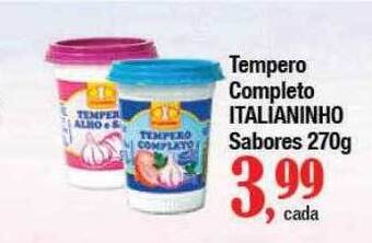 Supermercados Unidos Tempero completo italianinho sabores oferta