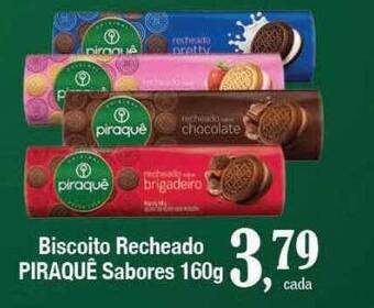 Supermercados Unidos Biscoito recheado piraquê sabores oferta