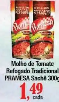 Supermercados Unidos Molho de tomate refogado tradicional pramesa sachê oferta